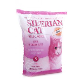 Сибирская кошка-Силикагелевый наполнитель для привередливых кошек "Элитный", 8л розовый